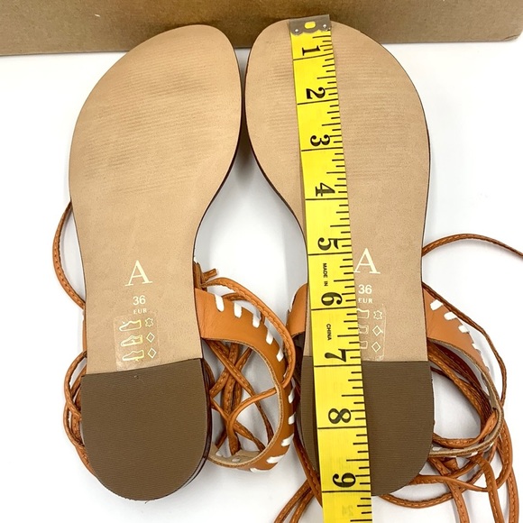 Anthropologie Tie Up Thong Sandals Size EU 36 - Picture 11 of 16